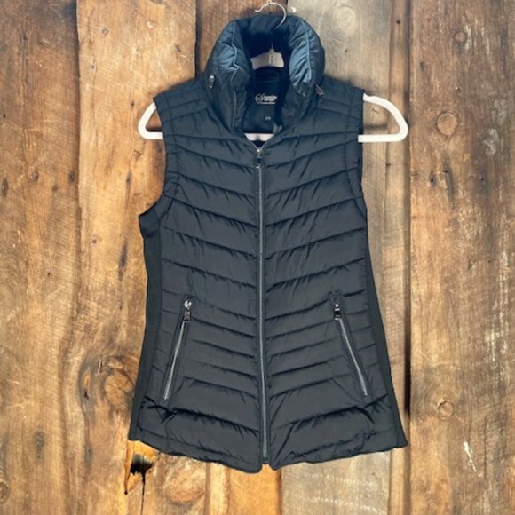 Special One Black Quilted Vest with Faux Fur Collar - Size Small - Picture 1 of 10